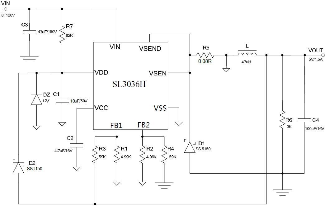 10-72V降压12V1A电源芯片 太阳能智能灌溉设备方案